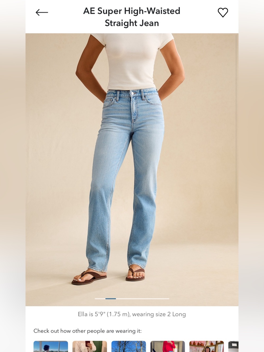 American Eagle Outfitters Light Blue Super High-Waisted Straight Jeans